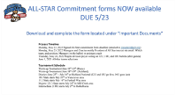 All-Star Commitment Form - DUE 5/23